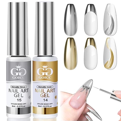 Metallic Gel Nail Polish Gold Gel Liner For Nail Art