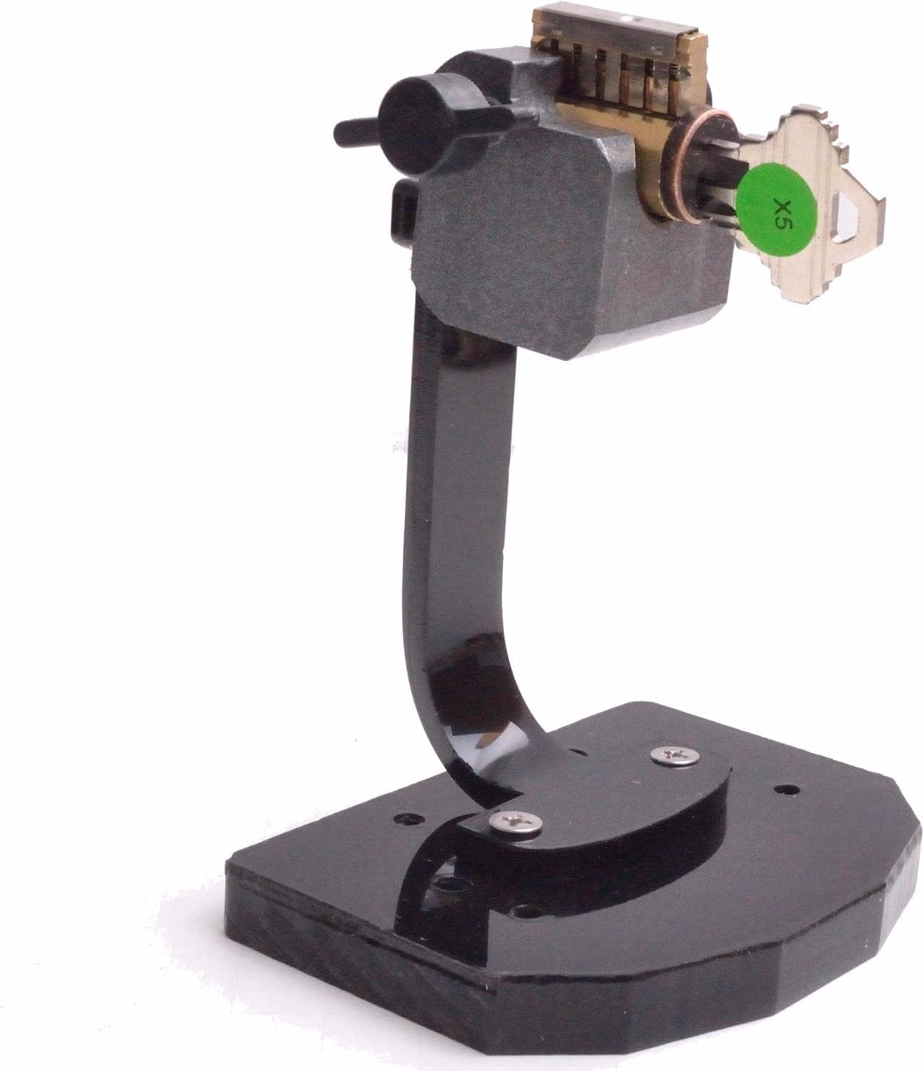MonoStand Single Place Key in Knob Lock Cylinder Holder Demo Stand with Included Cutaway Lock Cylinder
