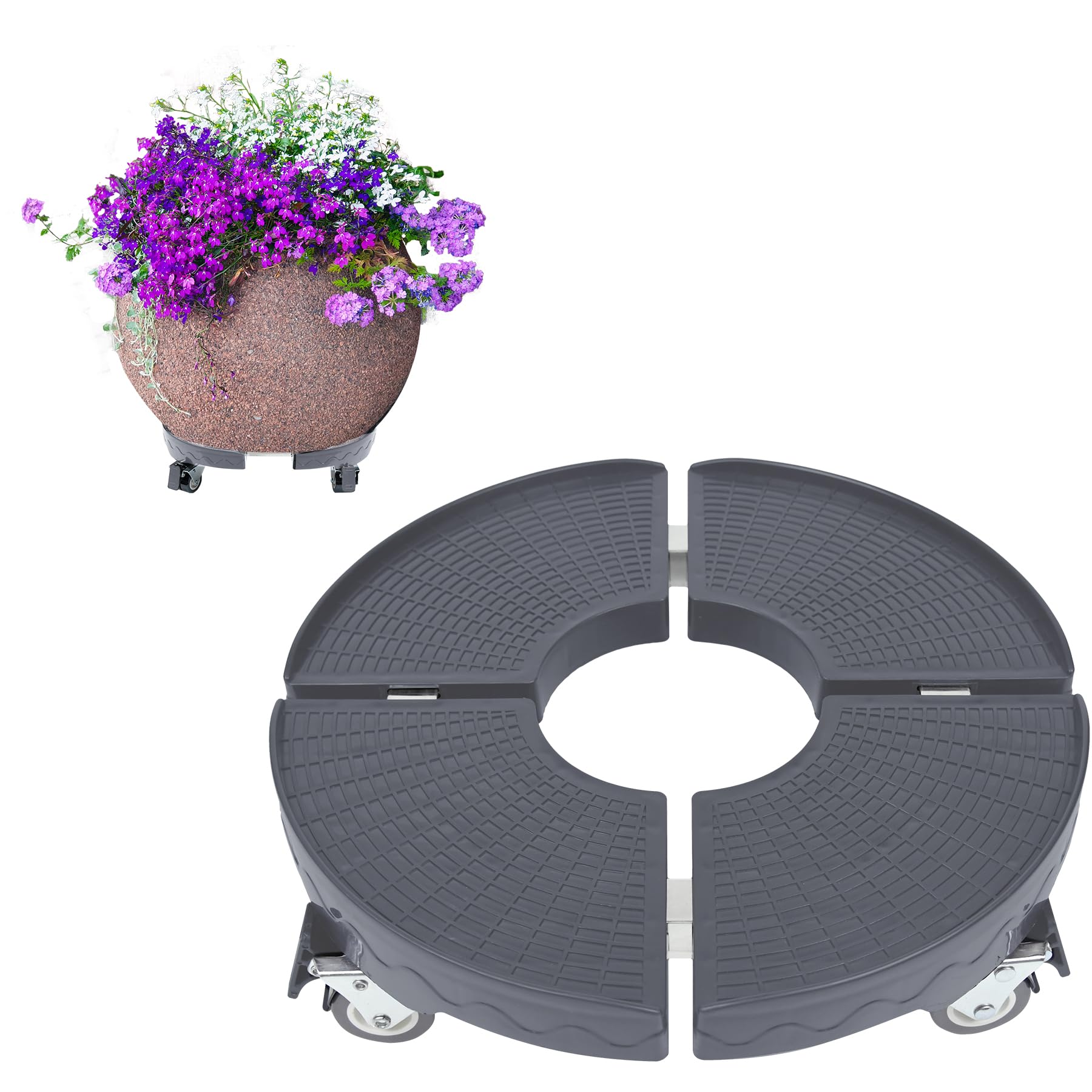 Chariot pour plantes rond : déplacez 300kg de pots sans mal de dos