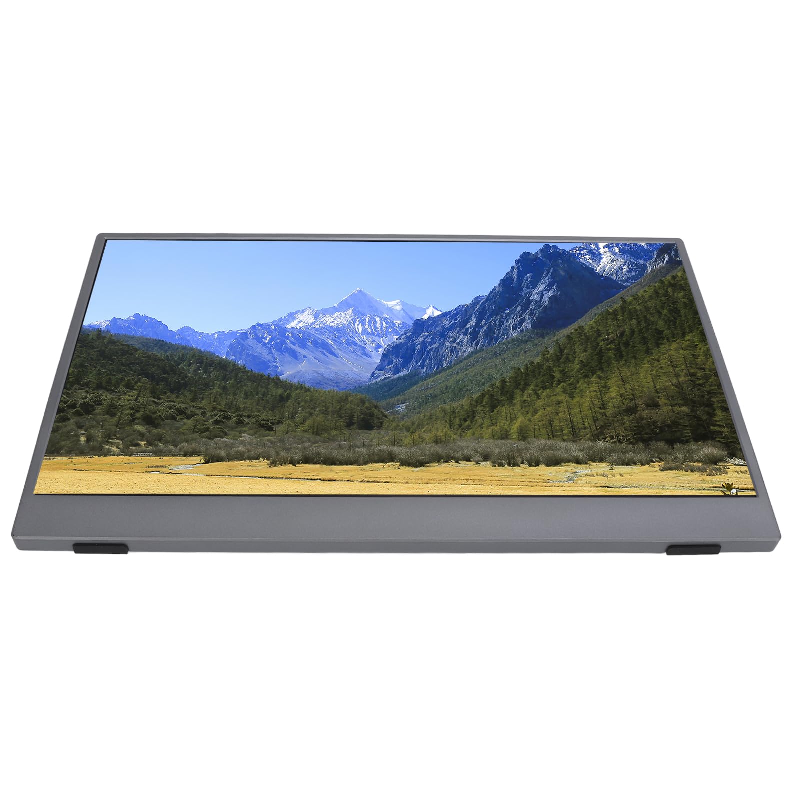 Przenośny Monitor do Laptopa, 15,6-calowy Wyświetlacz IPS FHD 1080P Przy 60 Hz, Drugi Ekran USB C i HDMI, Podróżny Ekran Zewnętrzny z podpórką do Komputera, Tabletu, Konsoli