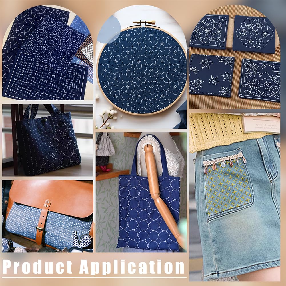 BENECREAT 12 Plantillas Sashiko De Plástico: Dibuja Patrones De Cuadrícula Precisos Para Bordado Y Patchwork