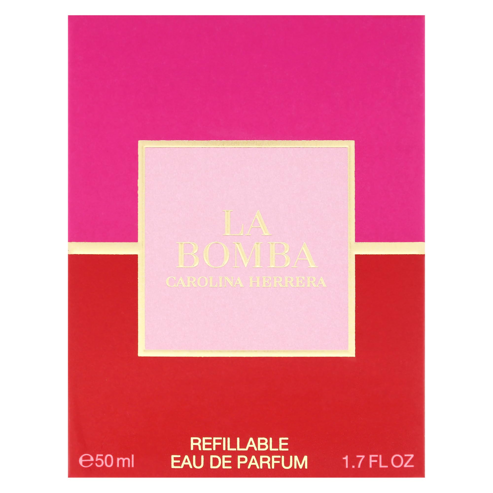 Carolina Herrera La Bomba Eau De Parfum 50 ml | Profumi floreali e fruttati da donna, pitaya, frangipani, peonia ciliegia e vaniglia solare, profumo da donna ricaricabile
