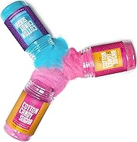 Vista 2 de The Candery Máquina de caramelos de algodón y paquete de fluidos brillantes, estilo colorido sin azúcar