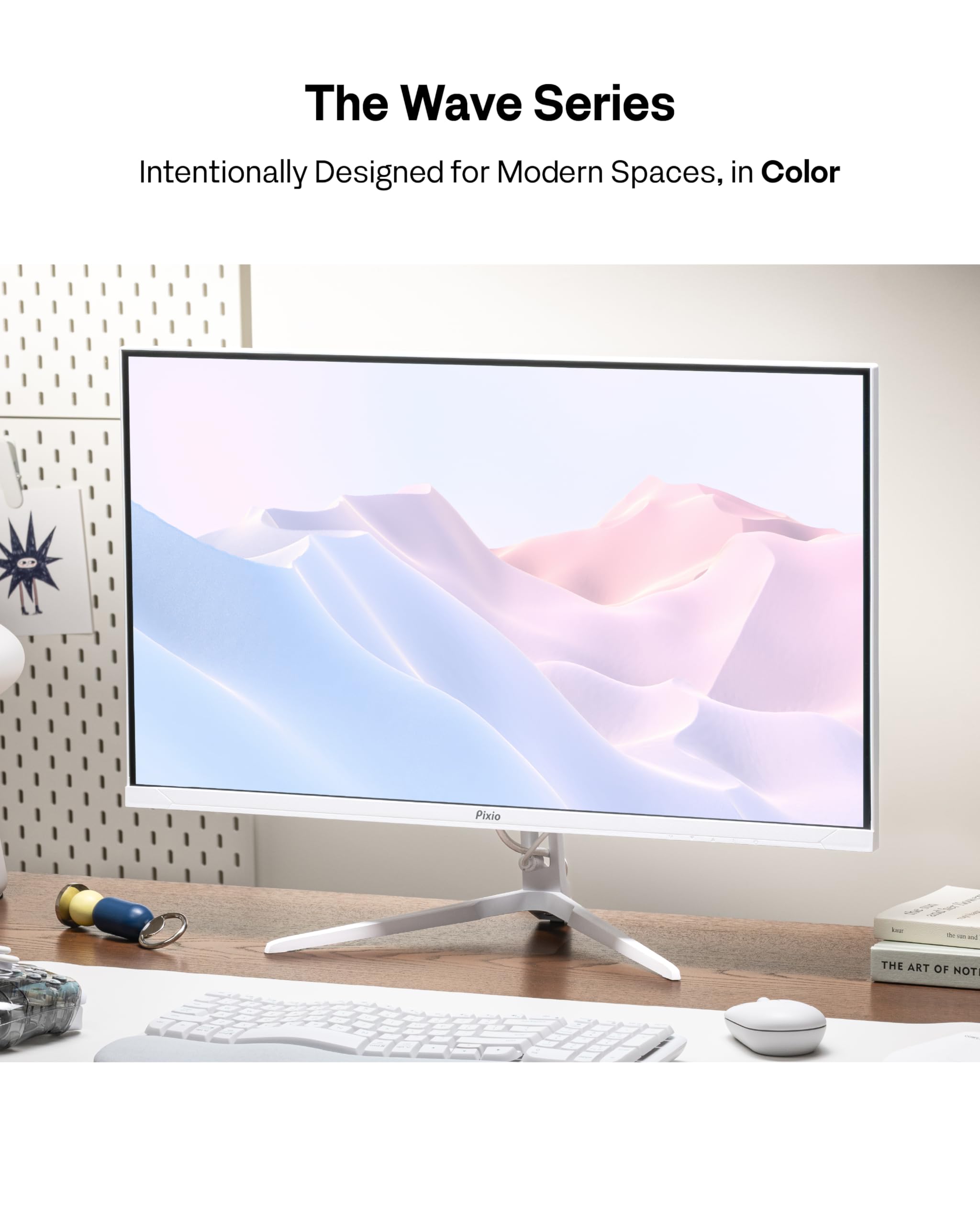 人気総合 Pixio PX246 Wave White ゲーミングモニター 23.8インチ