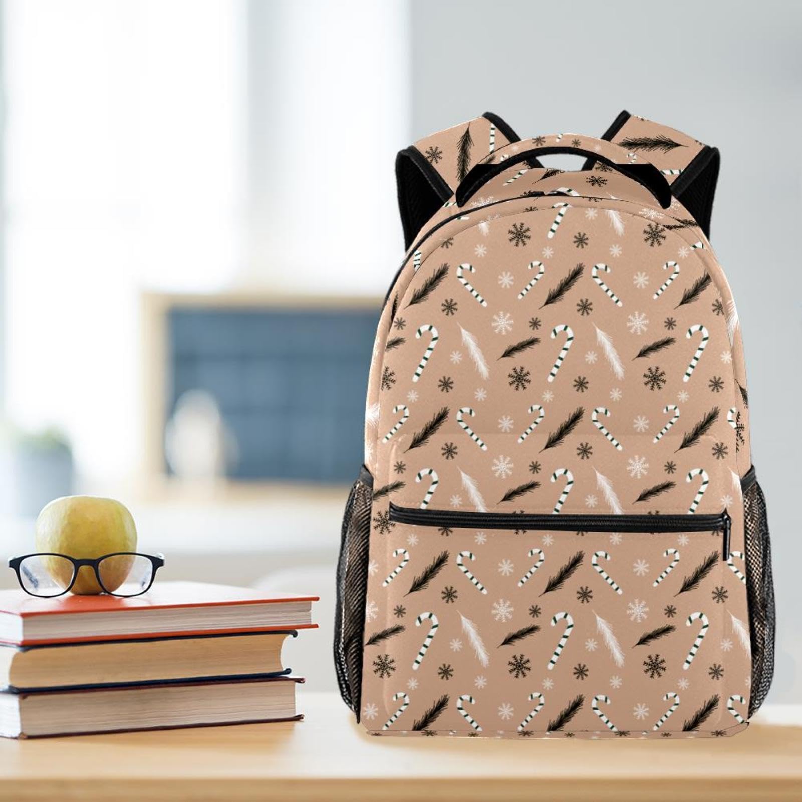 Zaino scolastico per uomini e donne, borsa invernale da viaggio per computer portatile, zaino leggero per università, zaino casual per libri