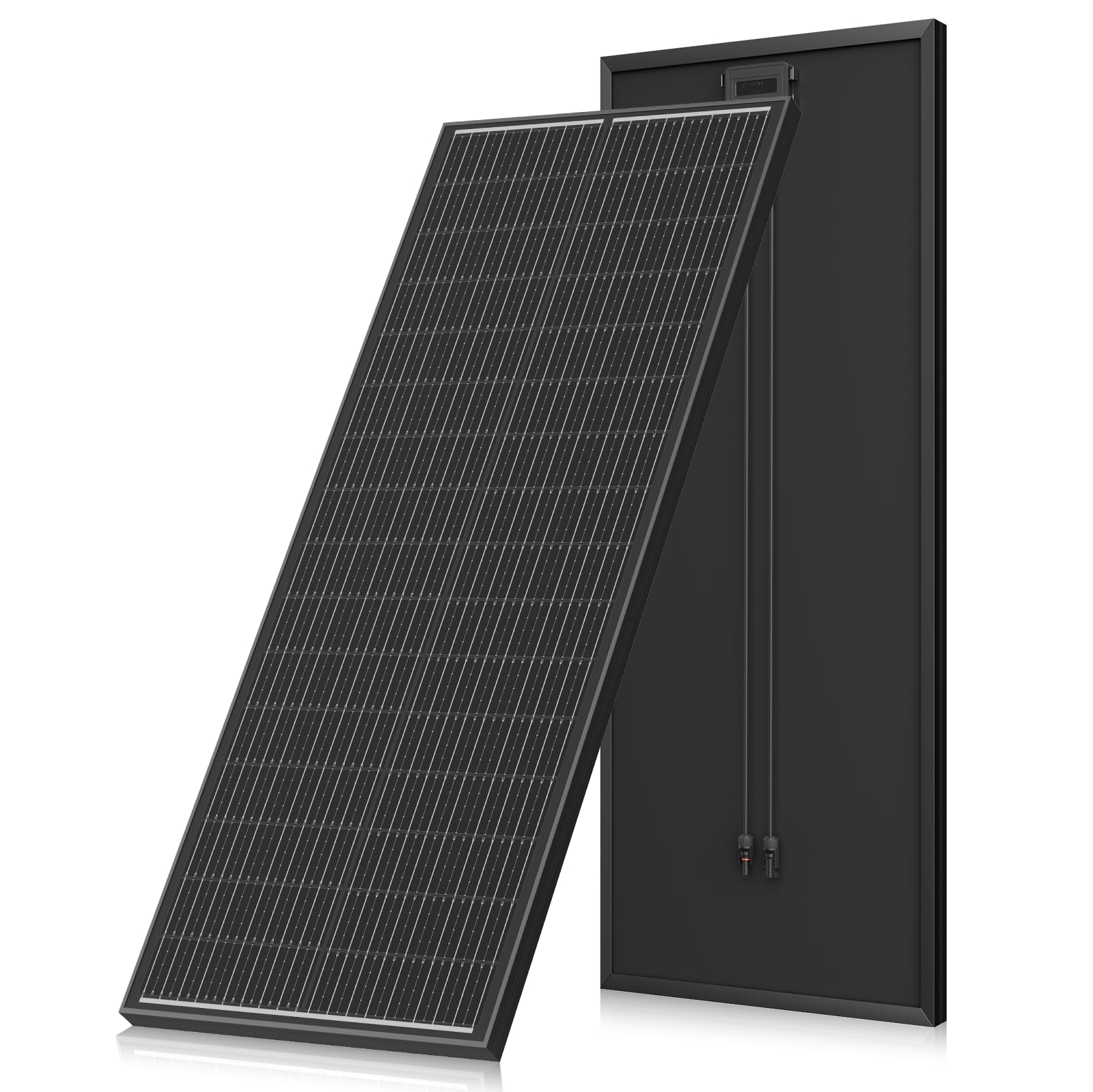 150W 12V Monokristallines Solarpanel, 150W Solarmodul Ideal zum Aufladen von 12V Batterien, für Wohnmobil, Garten, Camper, Boot und Dach des Hauses(Schwarz)