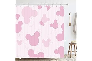 Minnie Mouse Waterproof Shower Curtain: A touch of magic for your little one's bath time!
