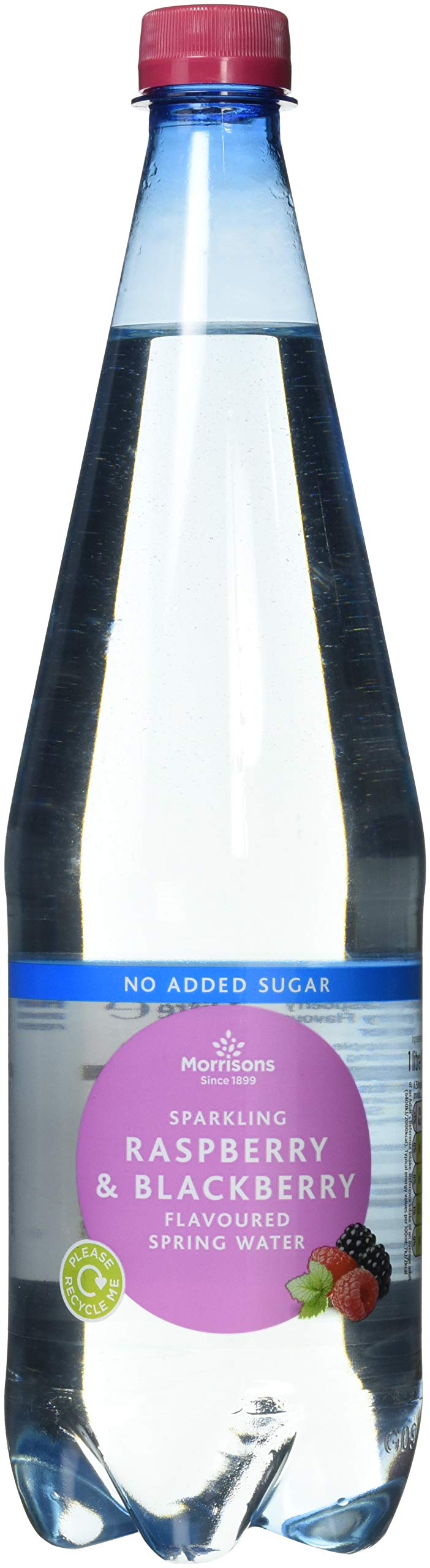 Buy Morrisons Sparkling Raspberry & Blackberry Flavoured Water, 1L