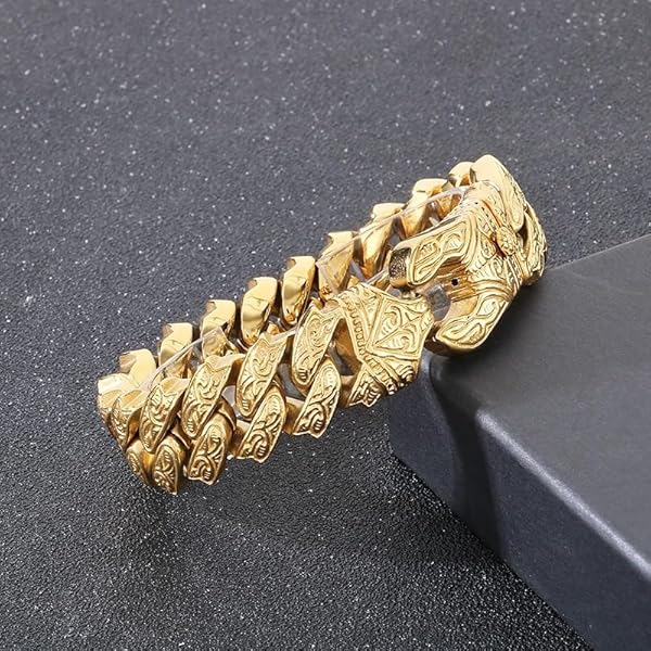 18K Gold Mesh Cuban Bracelet, Fashion Accessory, Suitable for Both Men and Women, Birthday Gift, Hip-hop Jewelry, Solid Tennis Bracelet, Miami style Christmas gift - Image 6