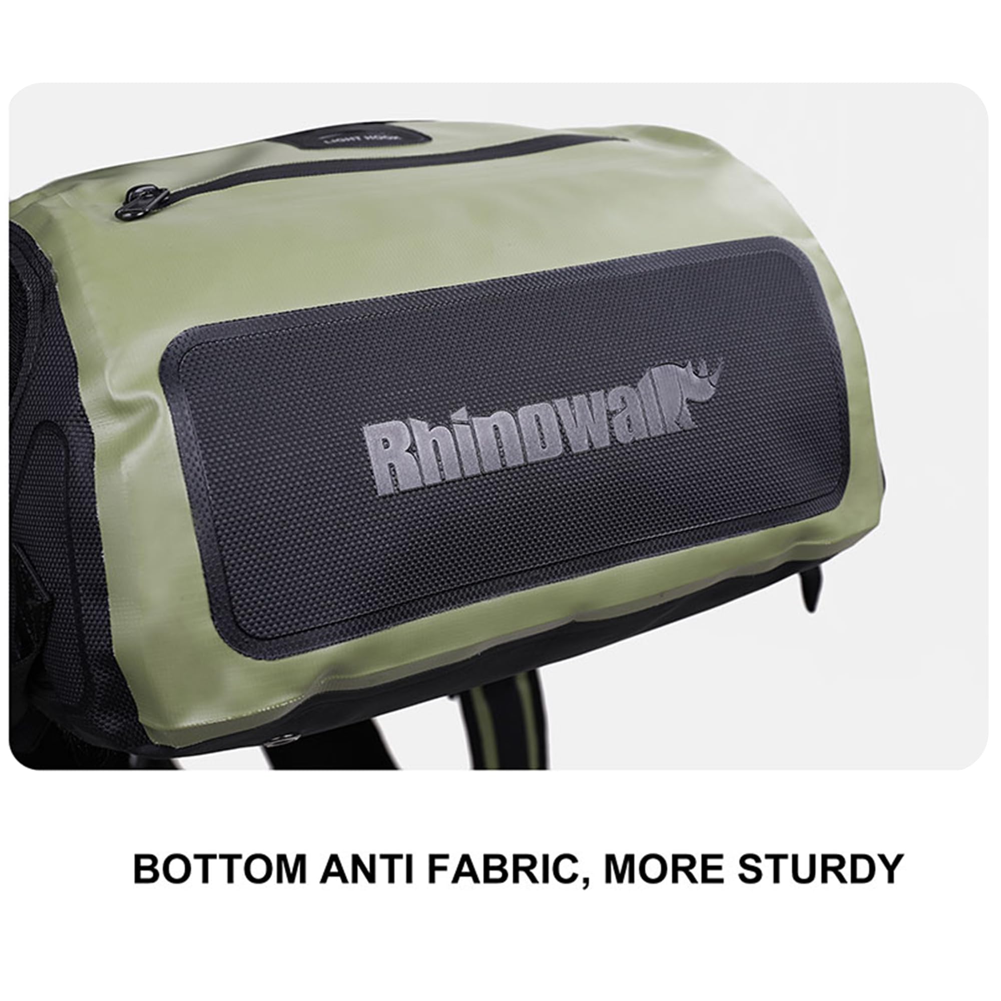 ENJOHOS Alforjas Bicicleta Multifuncional Bolsa de Bicicleta Impermeable Maletas Laterales Mochila Portatil para Portatilportaequipajes Bicicleta Trasero con Red para Casco, Verde-22L