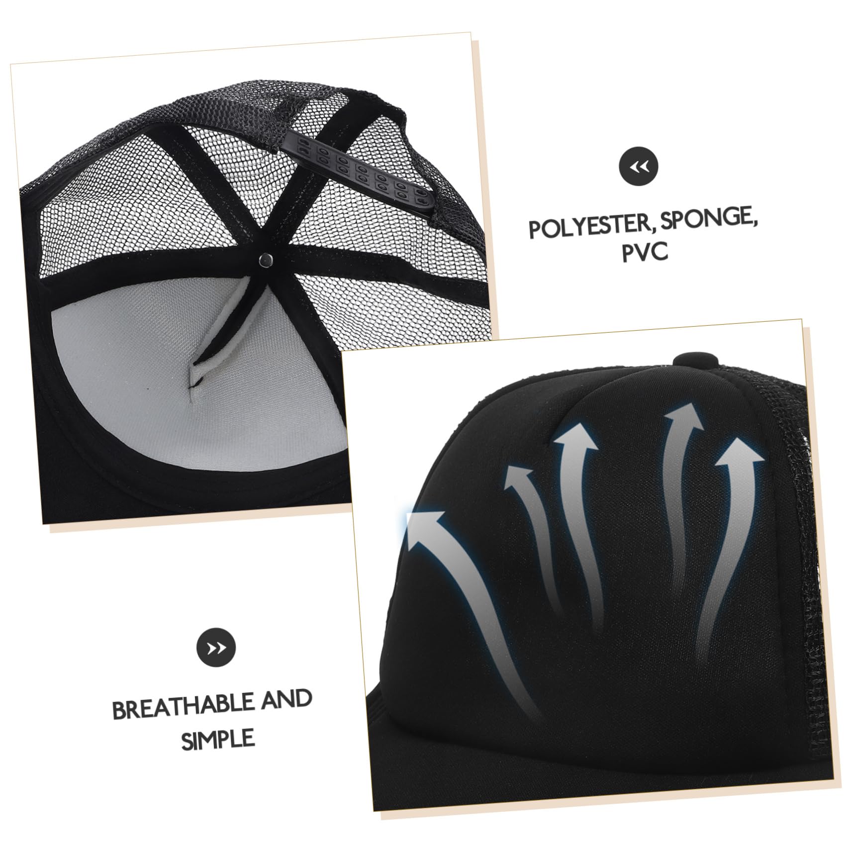 Beaupretty Gorra De Béisbol De Malla En Blanco Tapa Sombreros Hombres Sombrero De Transferencia De Calor Sombrero En Blanco Bricolaje Gorra Deportiva Rojo Poliéster