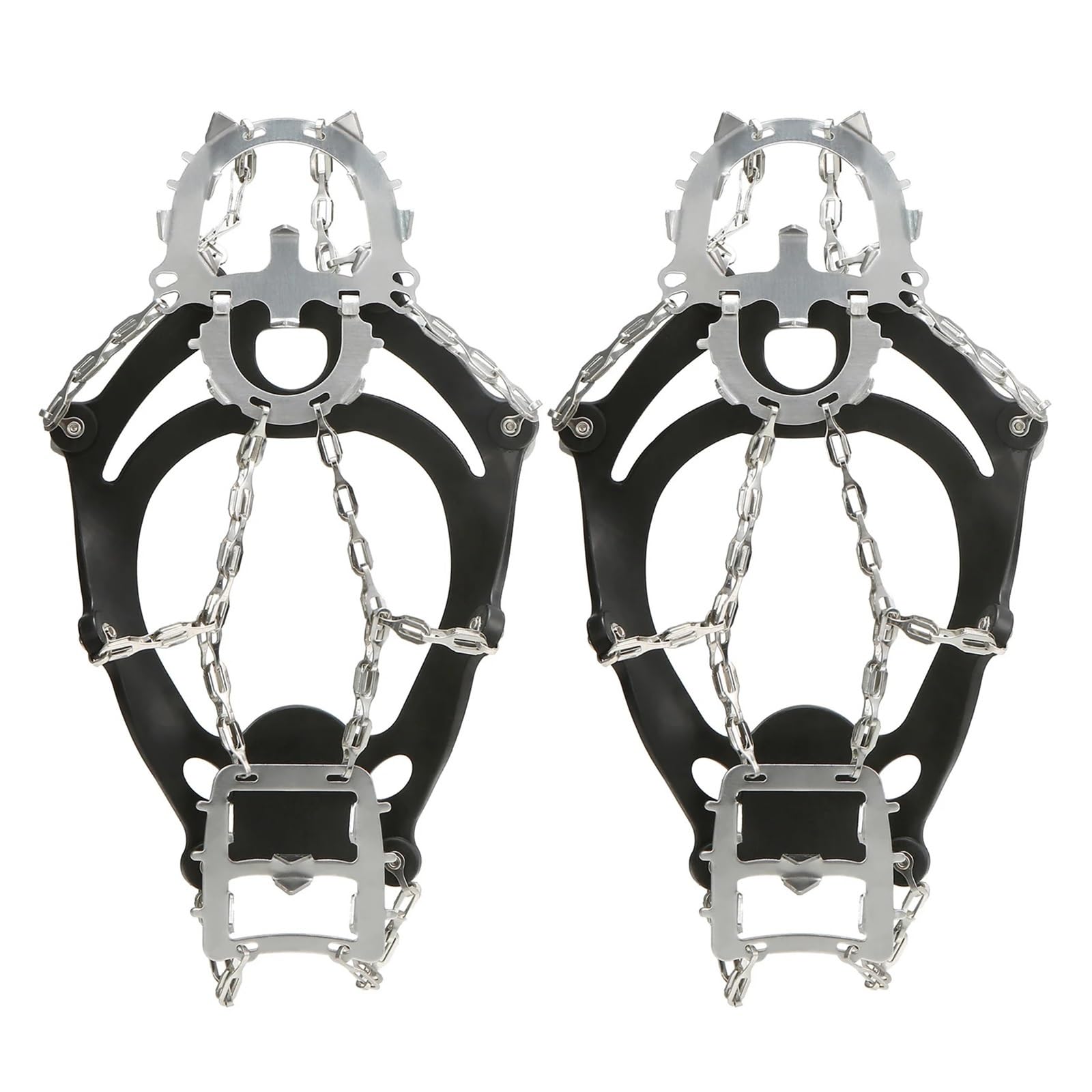 pinze antiscivolo per scarpe Ramponi Da Ghiaccio A 18 Denti, Invernali Antiscivolo, Unisex, Copriscarpe Neve, Catena Arrampicata, Accessori For Esterni