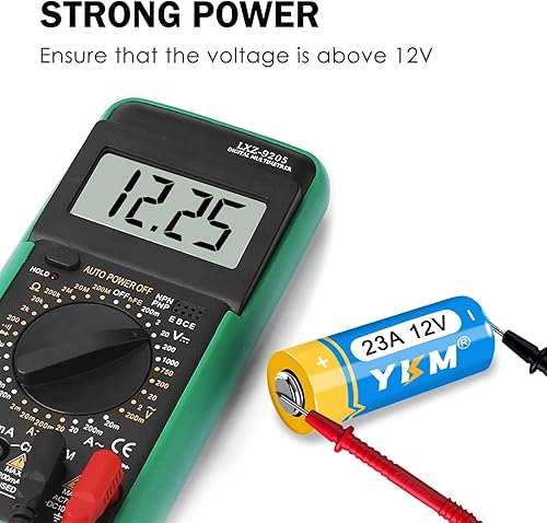 Miniatura 4 de YKM 23A 12 Volt Battery A23 23A Battery for Fireplace Remote Control Garage Door Opener Car Remote Ceiling Fan Remote Doorbell 5 Pack