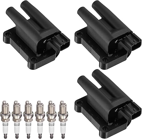 Vista 42 de BDFHYK Paquete de bobinas de encendido UF535 y bujías de iridio 95983 compatibles con Mercedes-Benz C230 C280 CLK350 E350 ML350 SLK280 Dodge