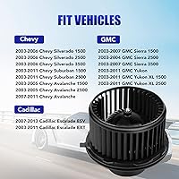 Vista 3 de Motor de ventilador de aire acondicionado con ventilador Compatible con 2003 2004 2005 2006 Chevy Silverado 1500 2500 Suburban Avalanche GMC Sierra