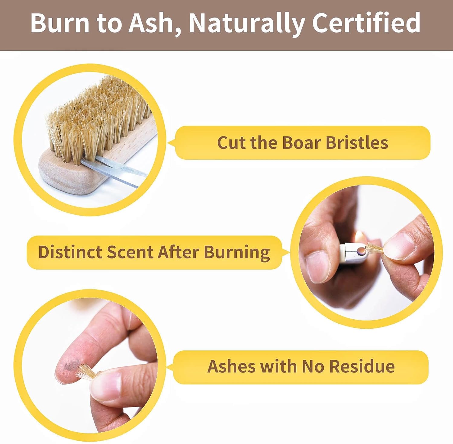 Wood Laundry Stain Brush Set (Large + Small) with Boar Bristles – Tough Stain Remover for Delicates, Cotton, Linens & Shoes, Laundry Scrub Brushes for Clean Fabric - Image 7