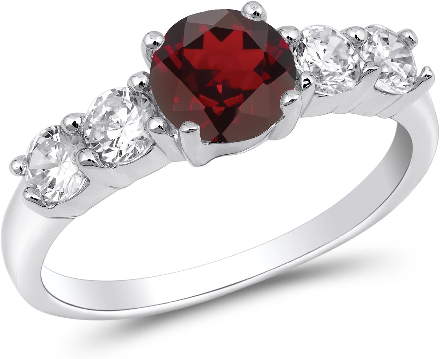 CHOOSE YOUR COLOR Sterling Silver Round Ring