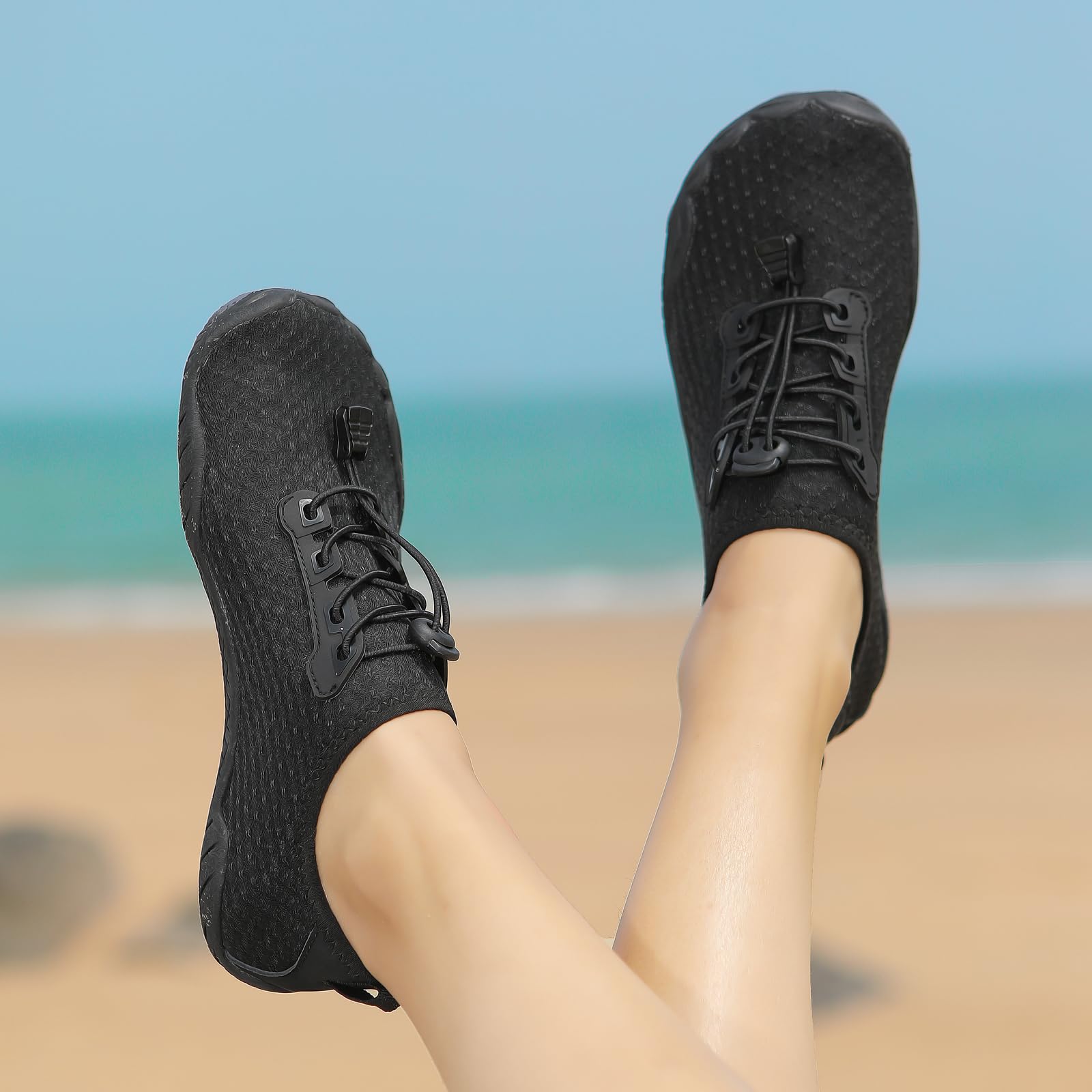 Cliont Barfußschuhe Herren Badeschuhe Damen Atmungsaktiv Leicht Wasserschuhe Sommer Strandschuhe rutschfeste Schwimmschuhe Aquaschuhe