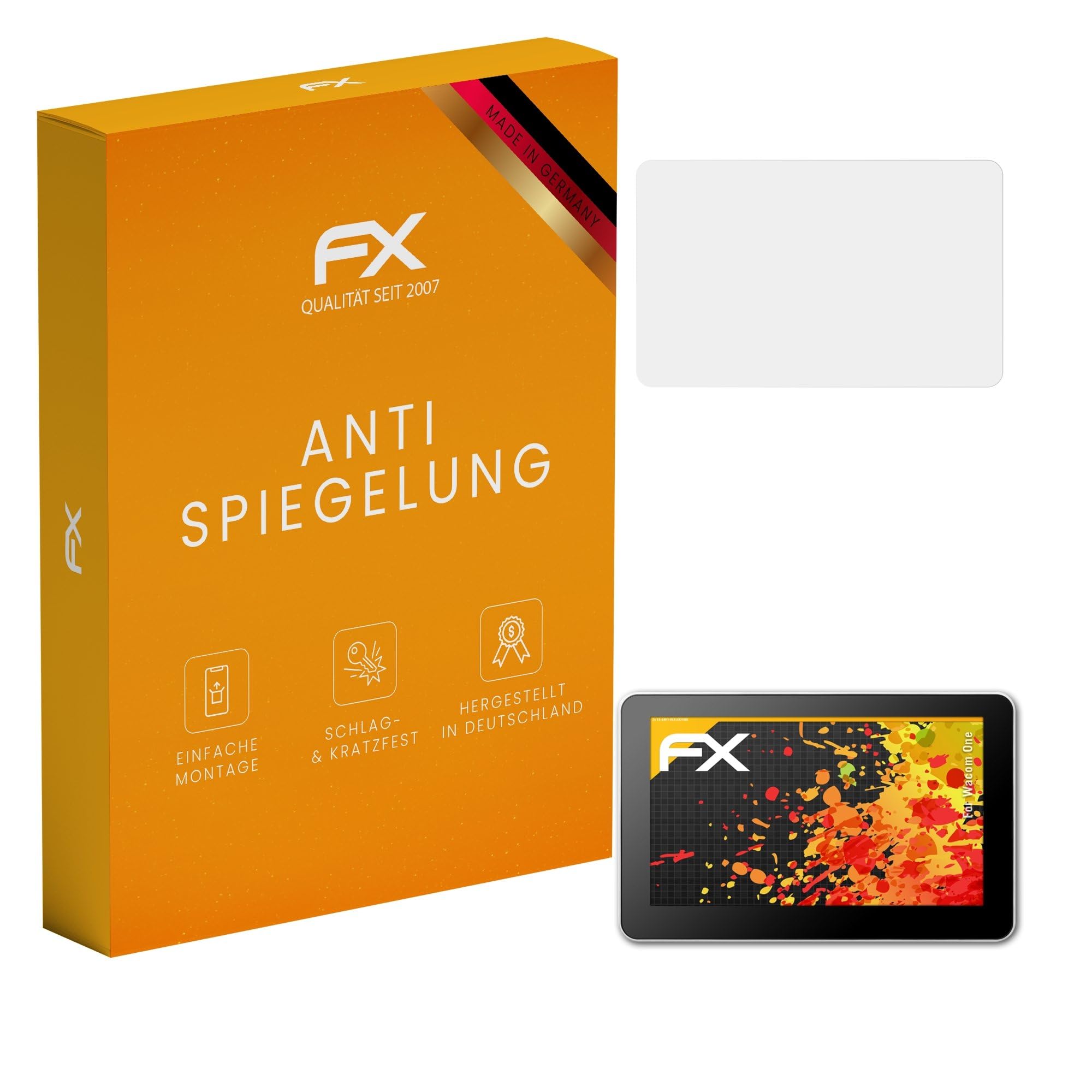 atFoliX Screen Protector compatible with Wacom One Screen Protection Film, anti-reflective and shock-absorbing FX Protector Film (2X)