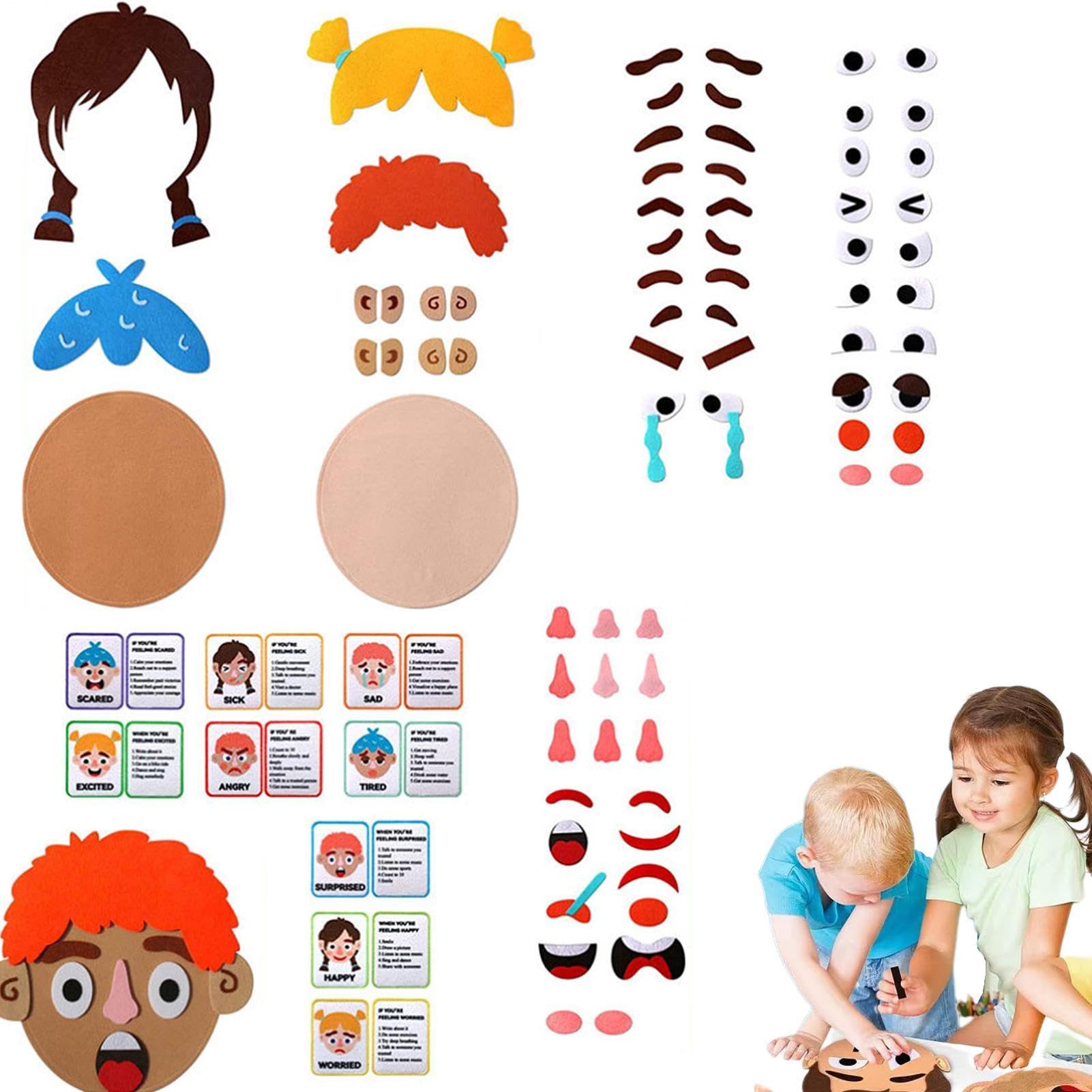 Funny Faces Games - Hilarious Matching Card Set, Family Party Entertainment, Glossy Non-Slip Finish | Fast Rhythm Laughter for Celebration Activities