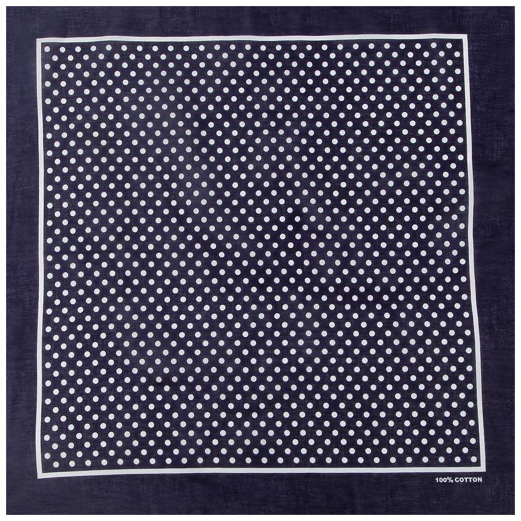 WOWOWO Boho Colorful Polka Dot Bandana Unisex Cycling Head Wraps Hip Hop Square Scarf