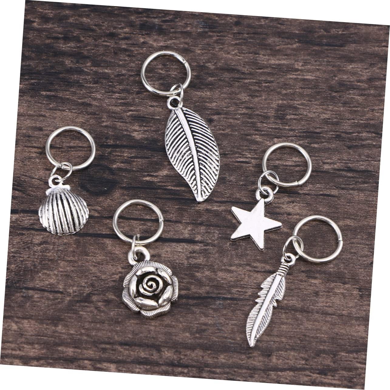 Spinki do włosów Spinki do włosów dla kobiet 105 szt. Akcesoria samochodowe Bling dla kobiet Włosy na warkocze Metalowe spinki do włosów do dredów Metalowe mankiety Pierścień do włosów Dekoracje DIY T