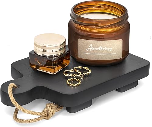 Miniatura 1 de Elevador de madera moderno para decoraciones de exhibición soporte de pedestal decorativo para bandeja dispensadora de jabón y soporte de esponja,