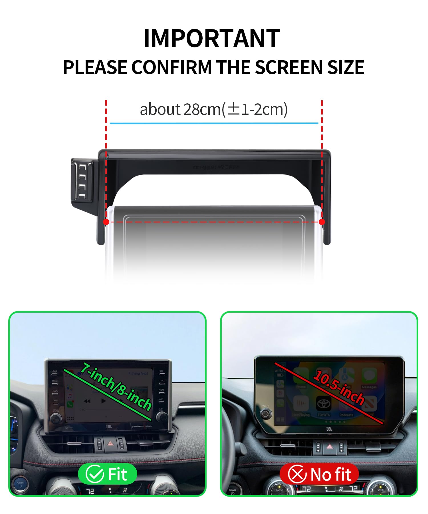 Bezprzewodowa szybka ładowarka 15 W do Toyota RAV4/Hybrid 2019-2025, akcesoria, ekran 7/20.3 cm, stały klips, akcesoria samochodowe, uchwyt nawigacyjny, dekoracja wnętrz, uchwyt na telefon