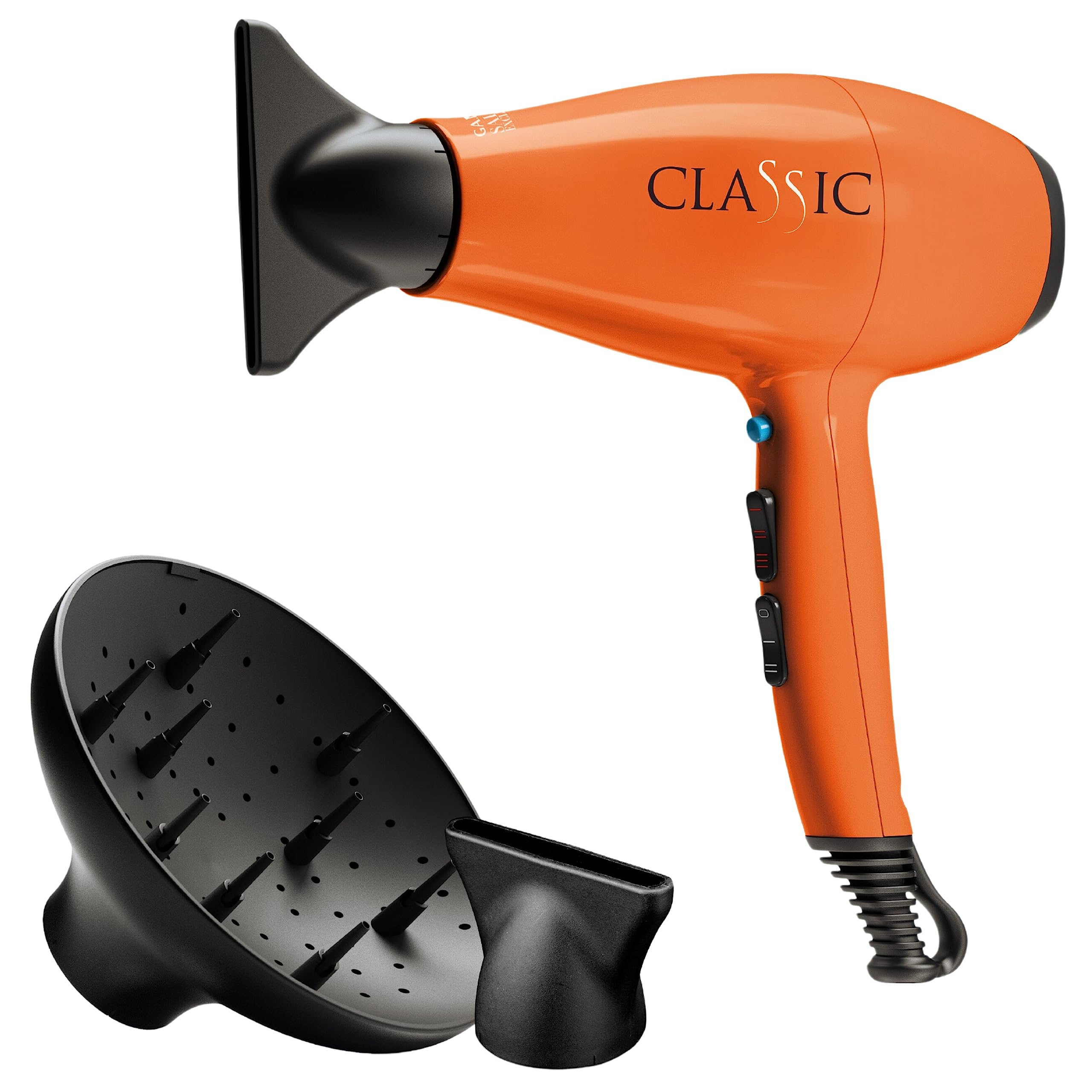 Gama Italy Professional A11.CLASSIC.AR Asciugacapelli Professionale, Arancione