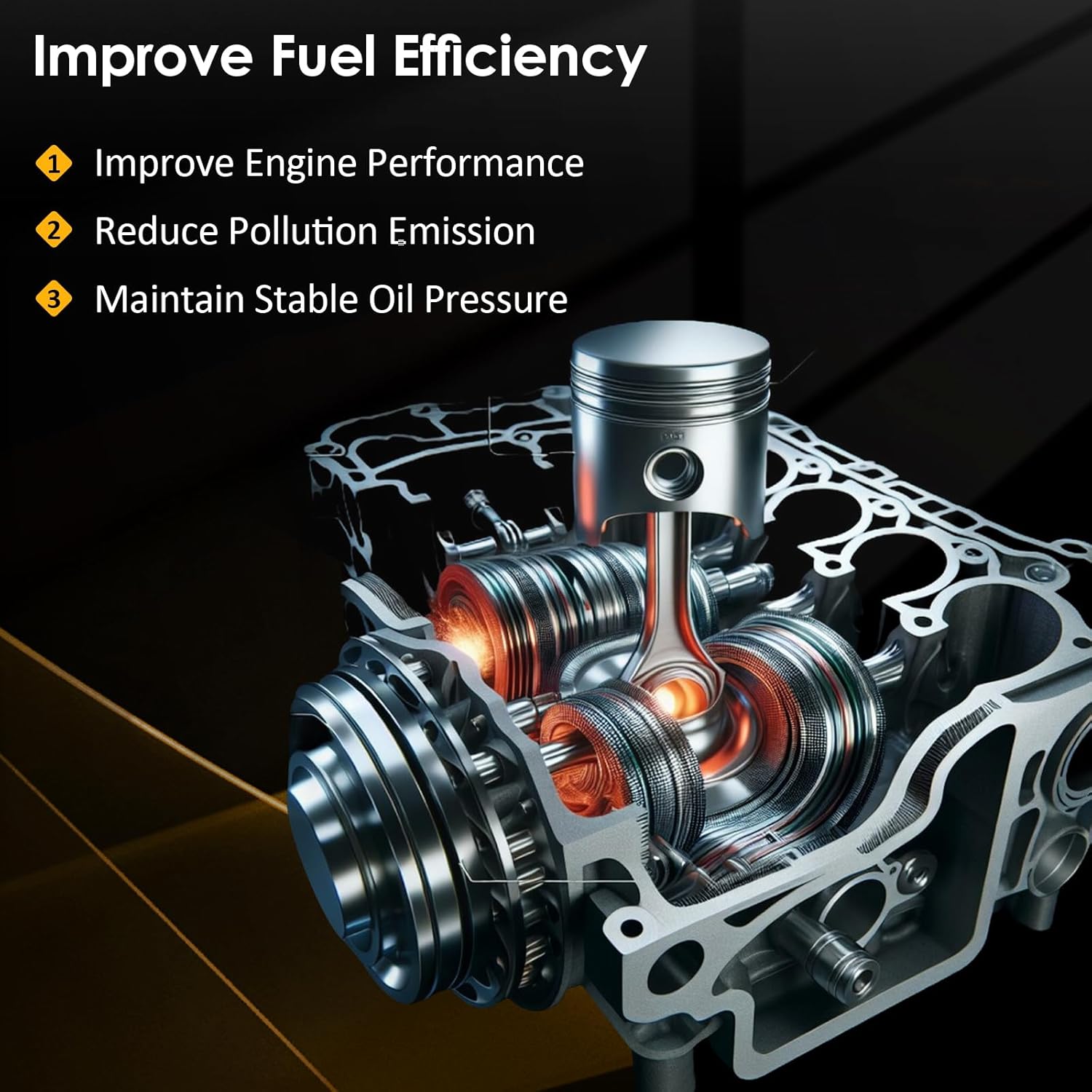 Vapor Canister Replace OE 0K07A13970 Compatible With 2002-2005 for Kia Sedona EX 3.5L;2002-2005 for Kia Sedona LX 3.5L;2003-2006 for Kia Sorento EX 3.5L