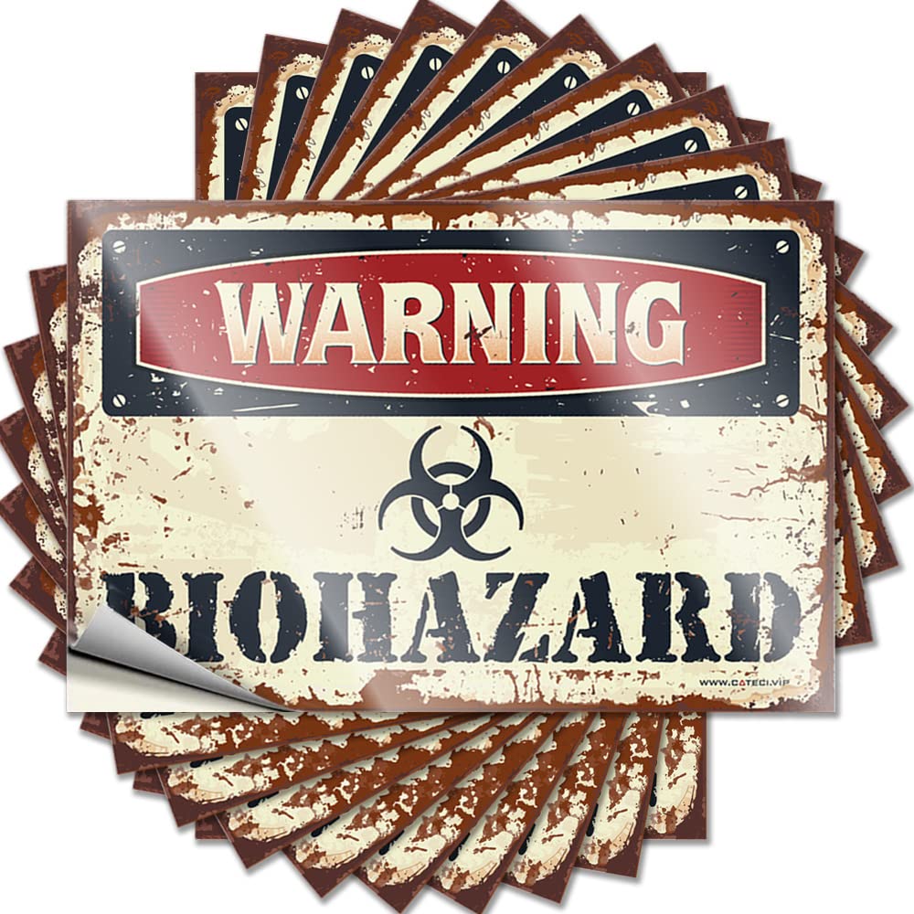Vintage, Bumper Haves Warning Biohazard | Car Van(6X9CM)