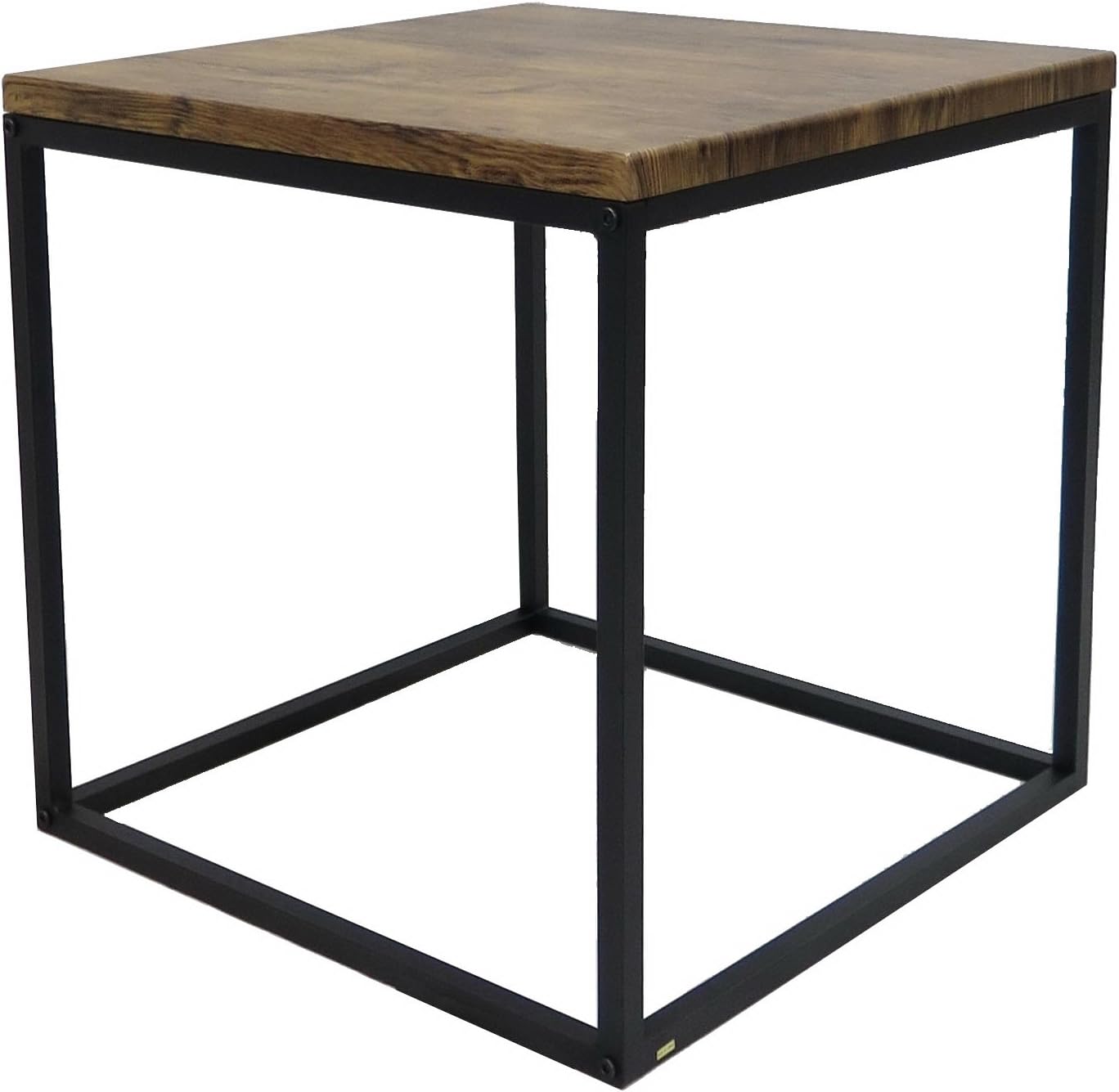 ASPECT Savona Square Coffee/Side End Table (Vintage/Black, 45x45x45cm)