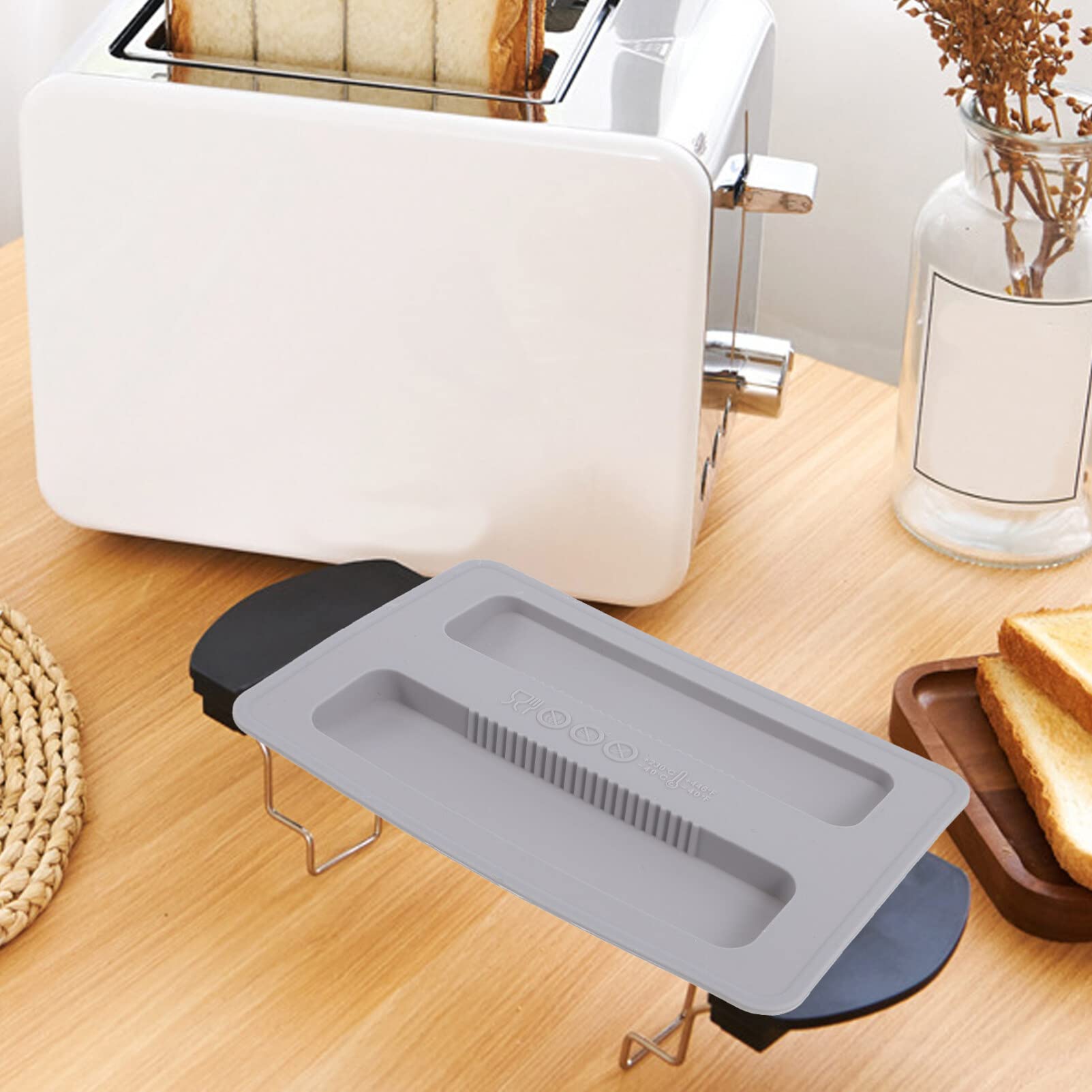 COLLBATH Siliconen Broodroosterdeksels 2-pack Broodbakmachinedeksel Broodrooster Oventopper Stevige Warmte Gemakkelijk Schoon Te Maken