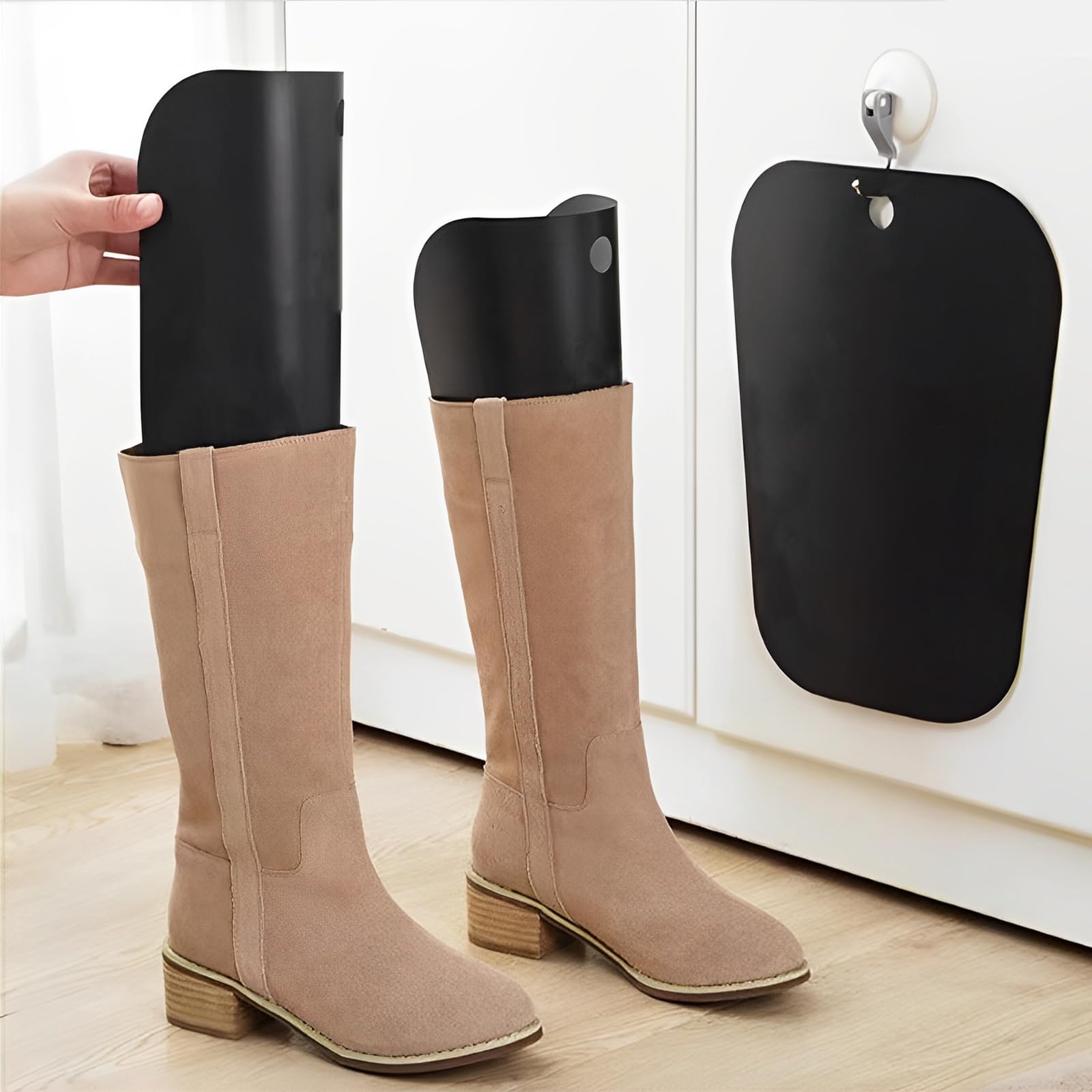 4 pares Soporte para Bota Insertos de Formas de Botas Soporte de Bota Alta Reutilizable Plástico Hormas de Botas Altas de Botas Inserta para mujer Hombres Evitar plegado flexión