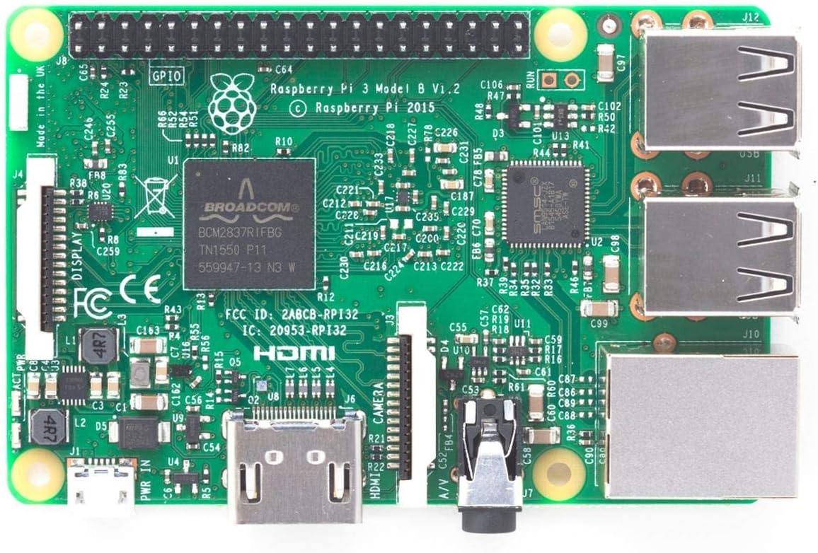 3 Model B CPU 1.2GHz/1GB/USB2.0/HDMI/Bluetooth/Wifi RASPBERRYPI3-MODB-1G