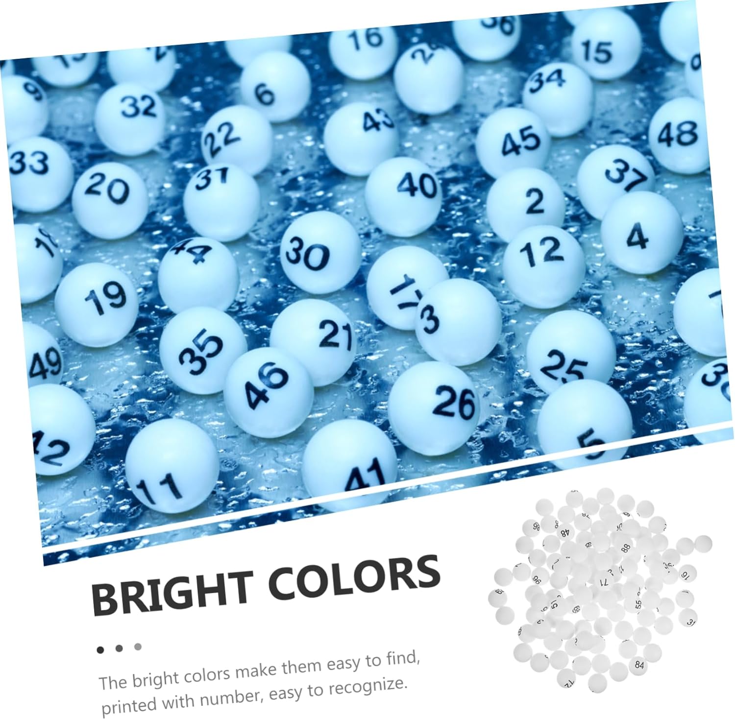 Totority 100pcs White Table Tennis Balls Pp Material Great for Pong Games Parties Decorations