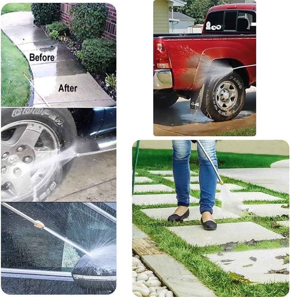 Lancia per Tubo Acqua, FainFun Pressure Washer, Pistola Acqua Alta Pressione, Getto d Acqua per Pulizia ad Alta Pressione, Pulitore ad Alta Pressione, Bacchetta Idropulitrice (Blu A)