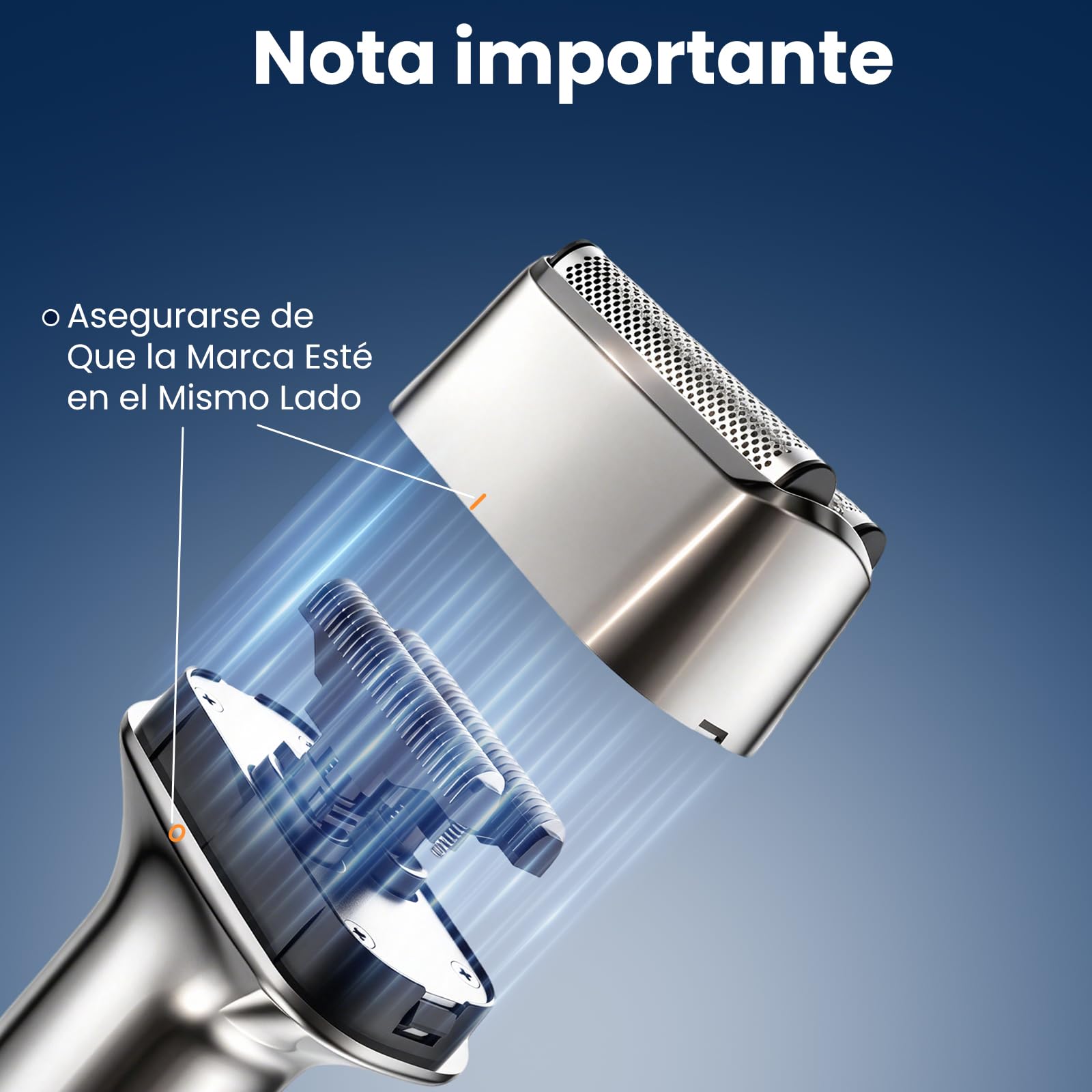 MAXGROOM Afeitadora Eléctrica Hombre de láminas, Máquina de Afeitar Hombre de 3 cabezales flotantes, shaver barba IPX7 cabezal desmontable, 70 mins de autonomía, 132 g ligero y portátil, USB-C y LED