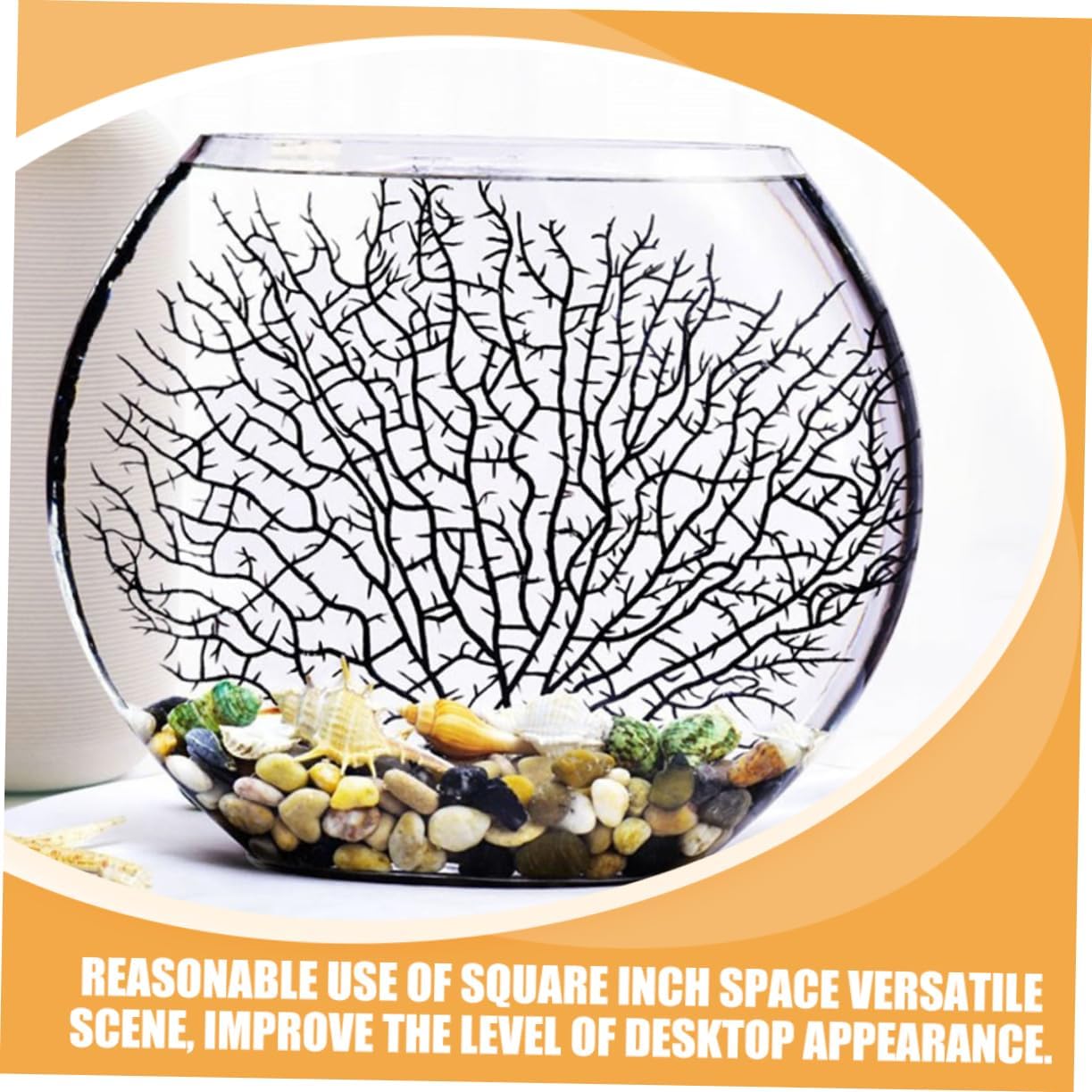 Transparent Glass Fish Bowl for Hydroponic Plants Stylish Desktop Tank Delicate Design Decorative Vase for Home Office and