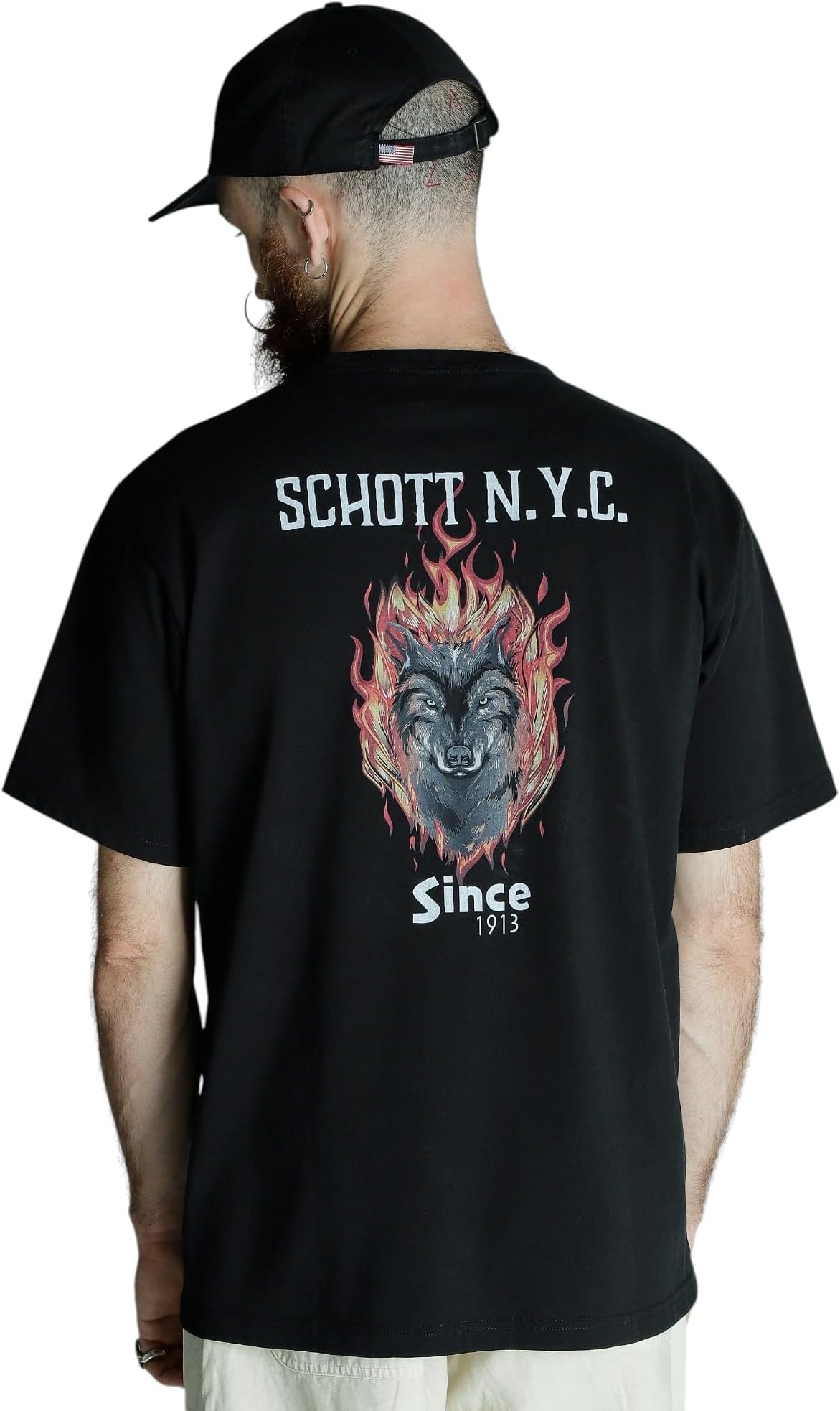 Schott 782-5134020 Men's T-SHIRT FIREWOLF T-shirt
