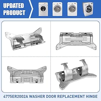 Havashop Washing Machine Door Hinge Aluminum Alloy Washer Replacement Parts For Front Loading Washing Machine I.93755150