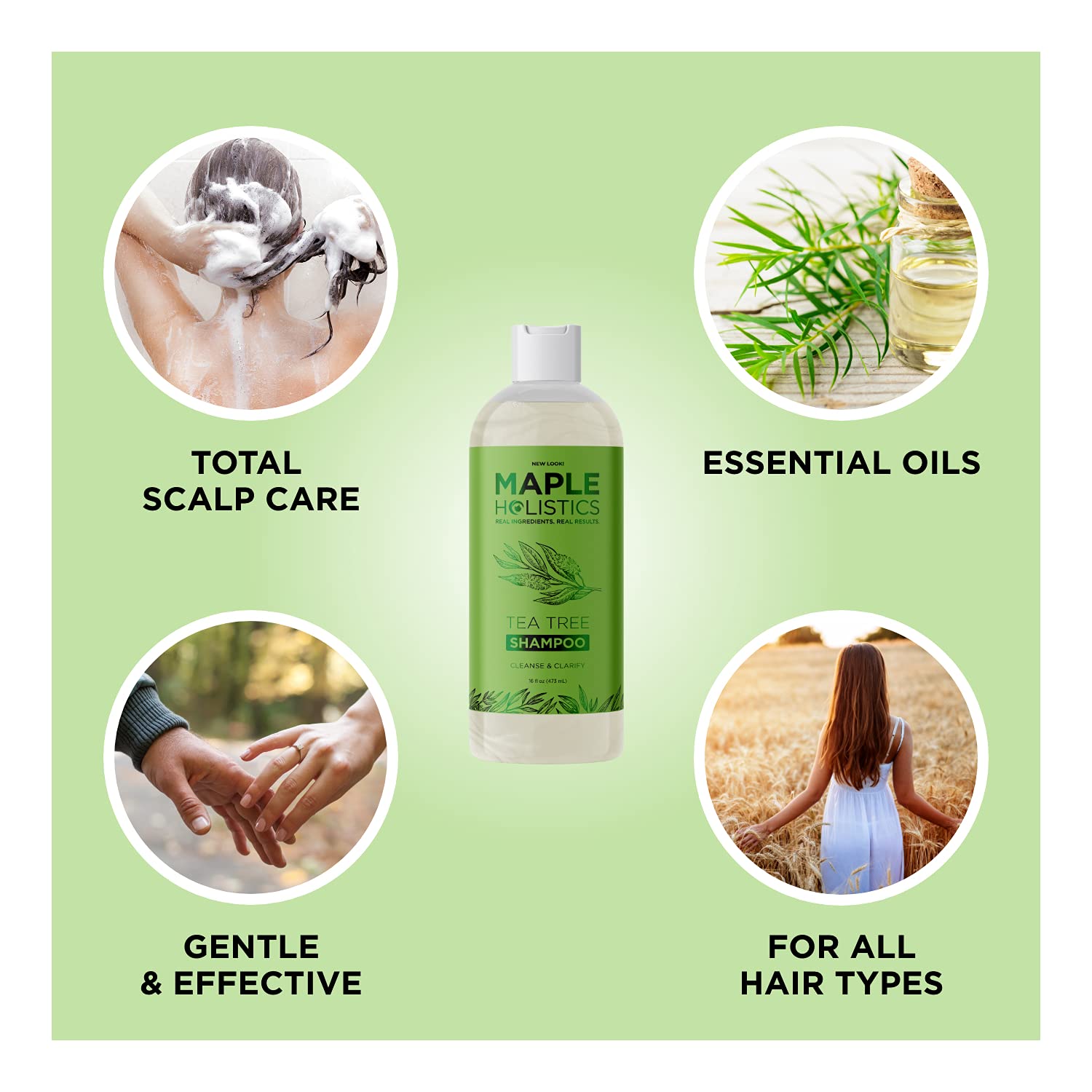 Refreshing Tea Tree Oil Shampoo Tea Tree Shampoo for Oily Scalp and