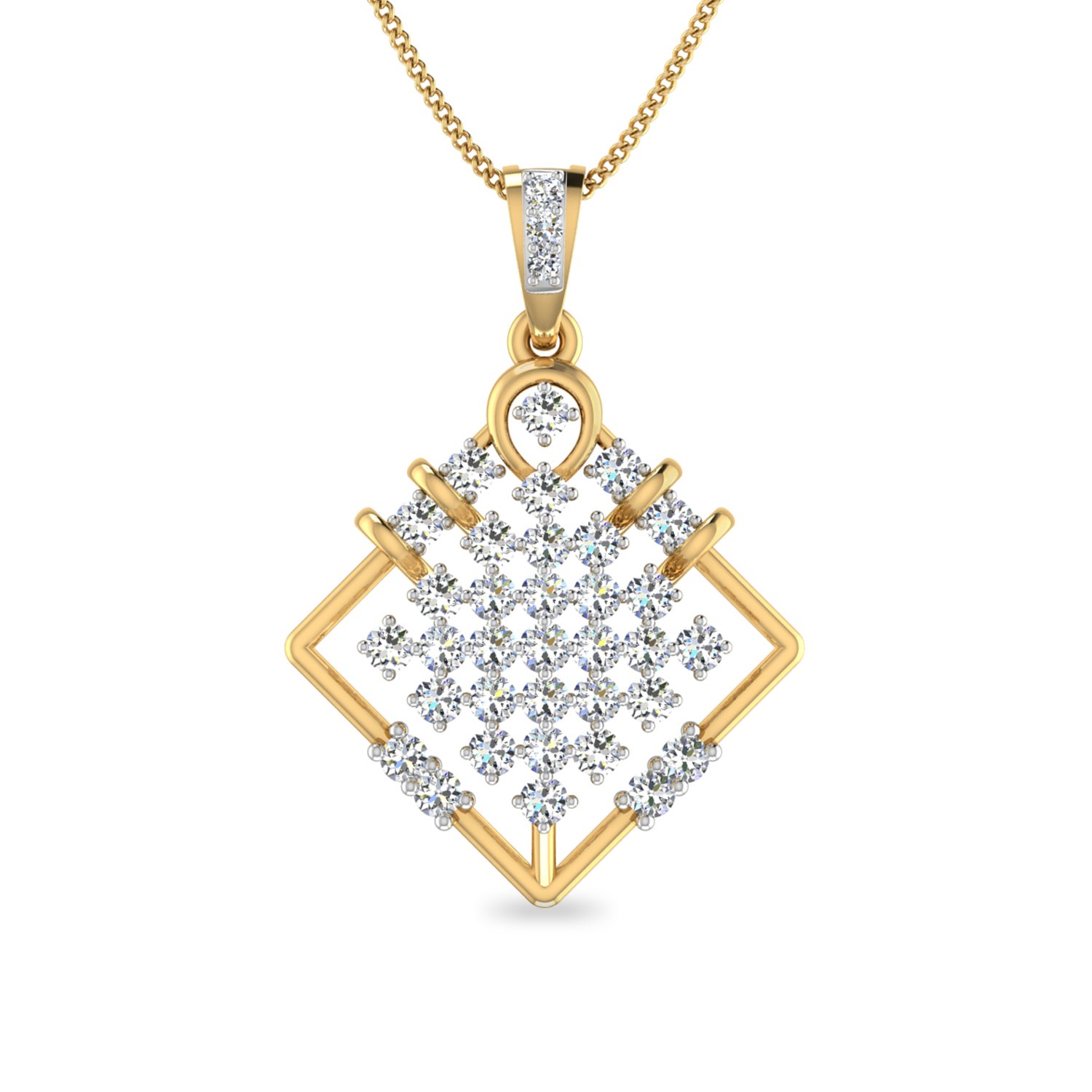 The Ramyaa 18KT Yellow Gold & Diamond Pendant-image-41