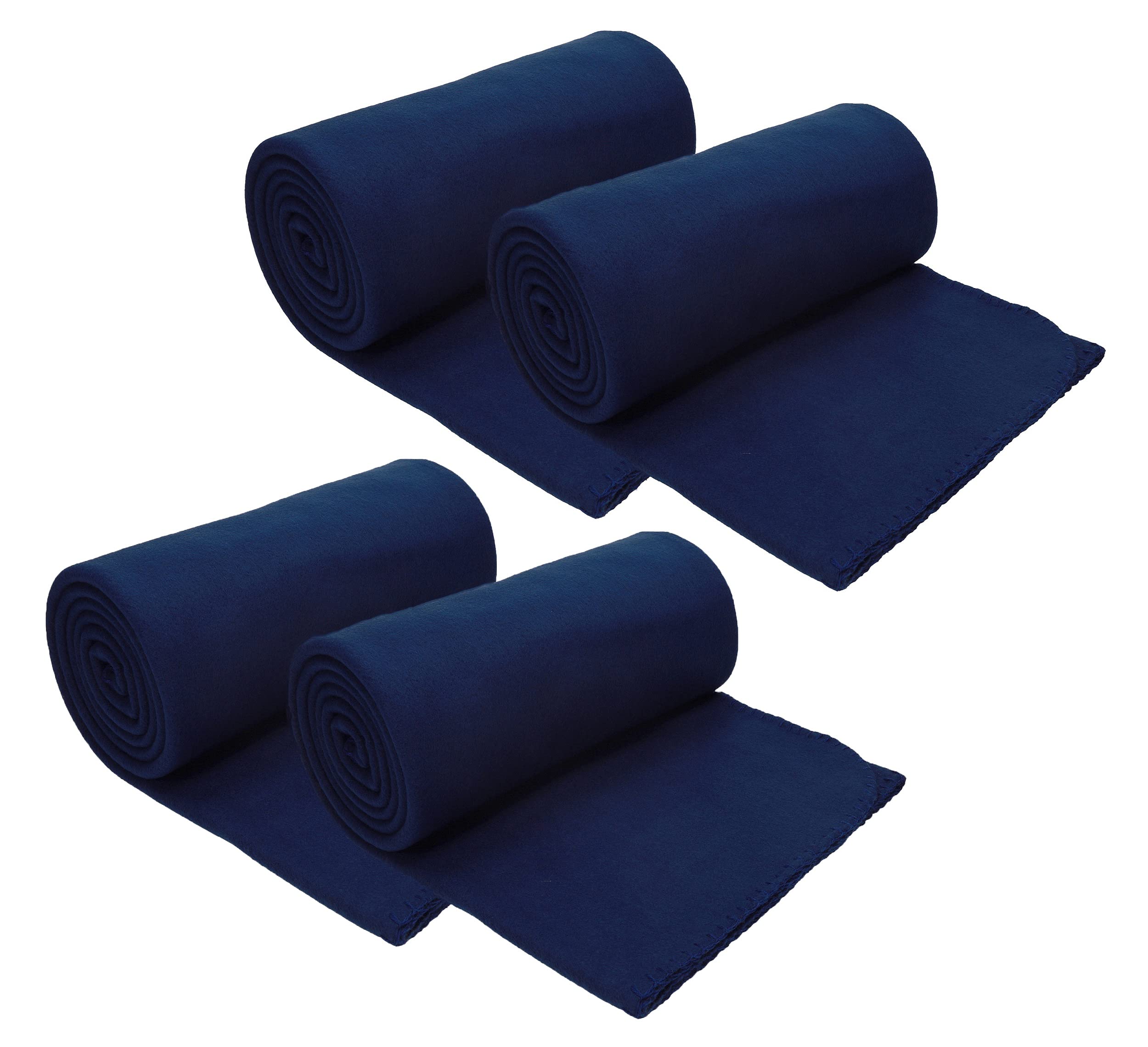 Betz Coperta In Pile Blu 130x170 Cm - Morbida, Antipelucchi, Lavabile In Lavatrice - Perfetta Per Divano E Letto - 2