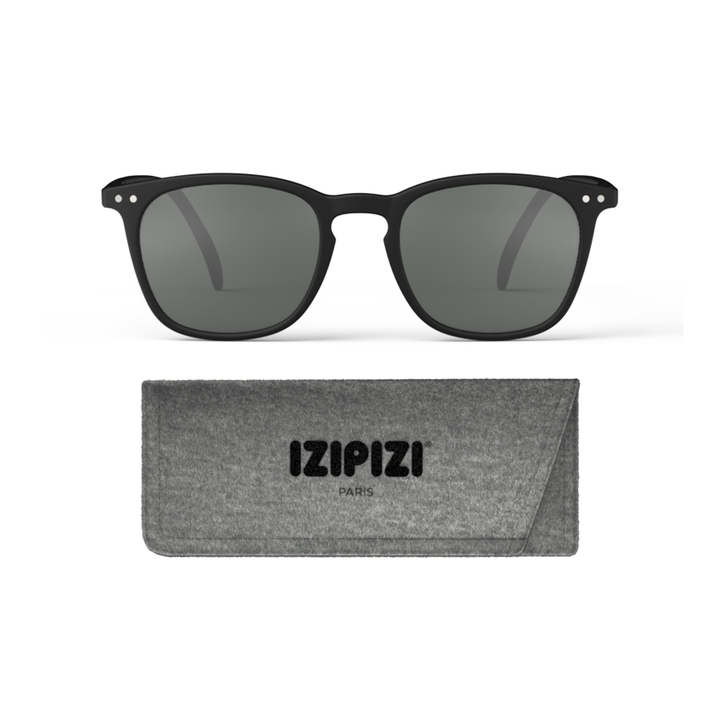 IZIPIZI Reading Sun #E Black trapezförmig in der Farbe: Schwarz, Dioptrie: 0, Maße: 15,5 x 14 x 4,6 cm, SLMSEC01_00