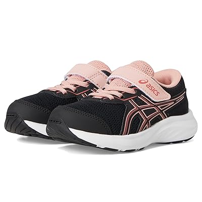 ASICS Kids Contend 9 Pre School (Little Kid/Toddler) Kids Shoes Black/Dark Pink Clay