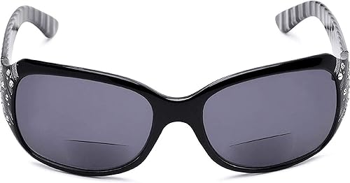 Miniatura 2 de The Jazzy - Lentes de sol bifocales de lectura, lentes de diamantes de imitación, lectores tintados para mujer + 2.00 azul