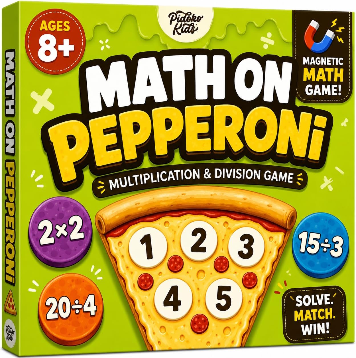 Matheroni Pepperoni Math Games for Kids 8-12, Multiplication and Division