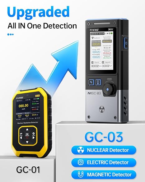 FNIRSI GC-03 3-in-1 Geiger Counter Nuclear Electromagnetic Detector