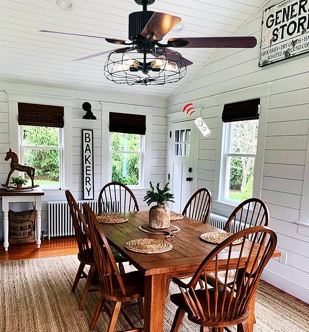 AFANQI 52"Ceiling Fan Chandelier,Retro Drawstring Fan Chandelier Adjustable Fan Home Decoration Lighting Fan Chandelier(52 "Fan Chandelier) AFANQI 52"Ceiling Fan Chandelier,Retro Drawstring Fan Chandelier Adjustable Fan Home Decoration Lighting Fan Chandelier(52 "Fan Chandelier)